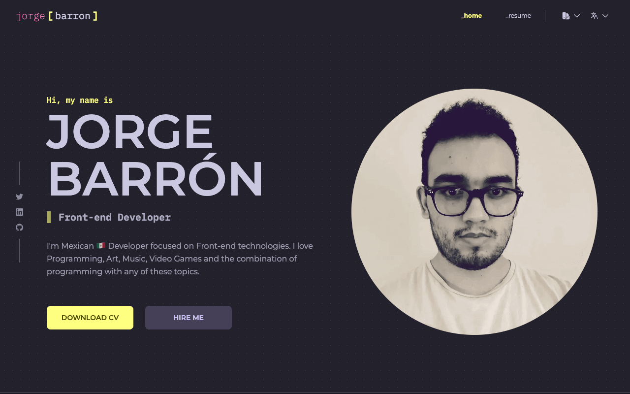 jorge - Front-end Web Developer